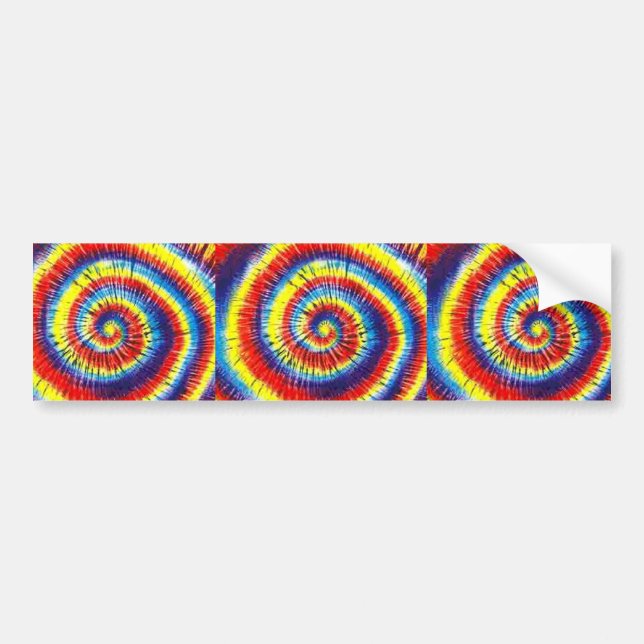 Tie-Dyed Bumper Sticker (Front)