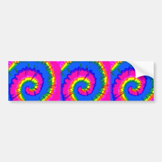 Tie-Dyed Bumper Sticker (Front)