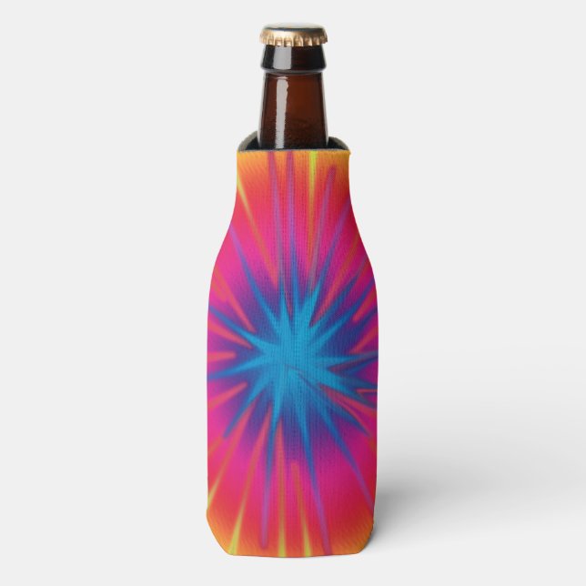 Tie Dyed Can and Bottle Cooler (Bottle Front)