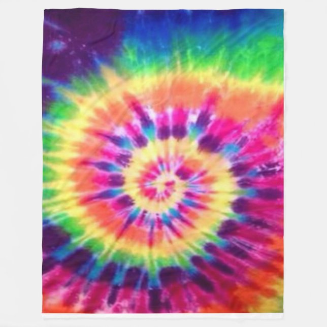 TIE DYED Fleece Blanket (Front)