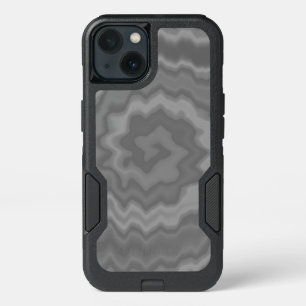 Tie dyed grey groovy funky retro swirl vintage iPhone 13 case