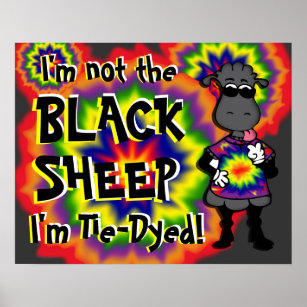 Tie-Dyed Sheep Poster