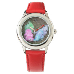 Tie Dyed Silkie Chickens in Pastel Easter Colors Watch