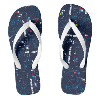 TIE Fighter HUD Pattern Flip Flops