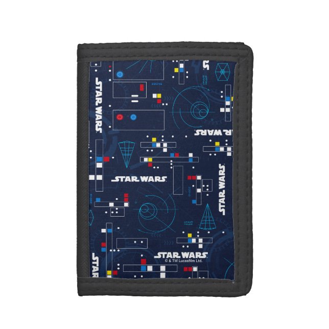 TIE Fighter HUD Pattern Trifold Wallet (Front Vertical)