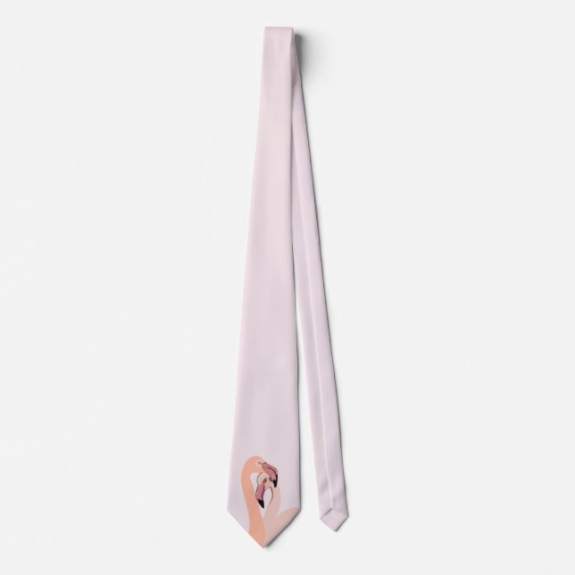 Tie, Flamingo Love Neck Tie (Front)