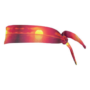 Tie Headband with Sea Sunset