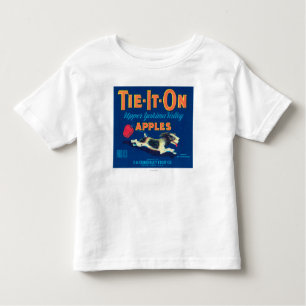 Tie It On Apple Label (blue) - Tieton, WA Toddler T-shirt