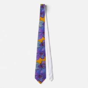 Tie: Lavender Orchids Neck Tie