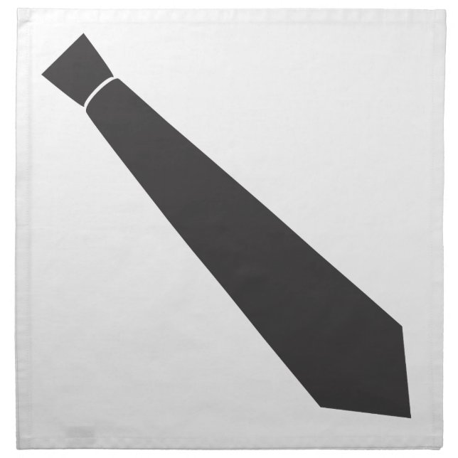 Tie Napkin / bib!  Fun with a formal touch. (Front)