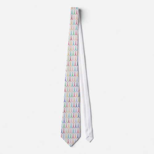 tie of Eiffel Towers color pattern