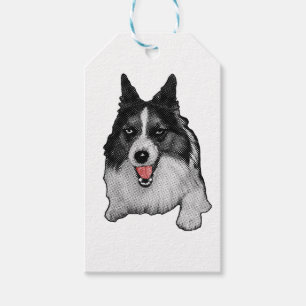 Tie‑On Red Spark Gift Tags