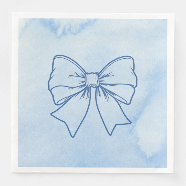 Tie Paper Dinner Napkins (Front)