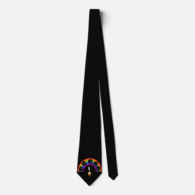Tie Paws On A Rainbow With Candle (Front)