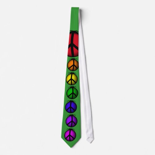 Tie Peace Ladybugs Rainbow Colors Customize it Neck Tie