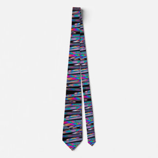 Tie showing polarized sutures