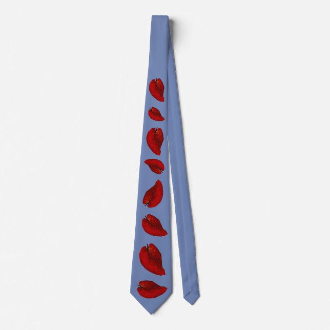 Tie Showing Red Leaves Falling (Front)