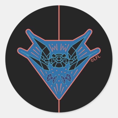 TIE Silencer  Fighters Badge Classic Round Sticker