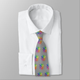 Tie – Stylized Leaves Color Wheel