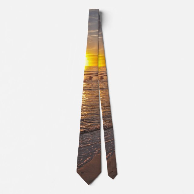 Tie: Sunset by the Beach Neck Tie (Front)