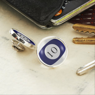 Tie Tack/Lapel Pin - Billiards Ten Ball