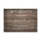 Tie the Knot Rustic Wood Wedding Information Card