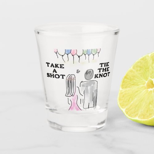 Tie the Knot Shot Glass