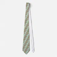 Skins of 3 Trout Brook Rainbow Brown Neck Tie | Zazzle