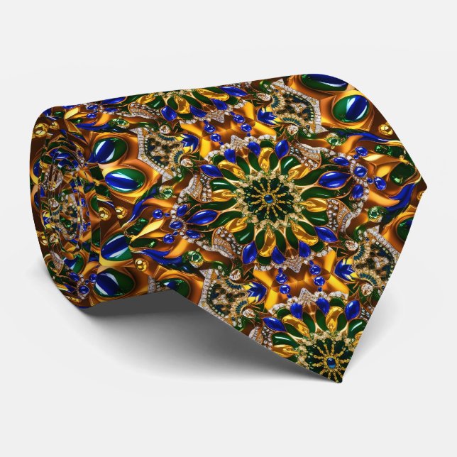 Tie with Brazil Colors Design (Rolled)