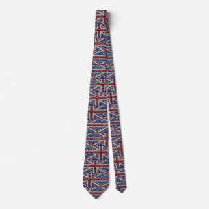 Tie with British Colors Design