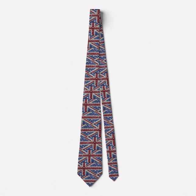 Tie with British Colors Design (Front)