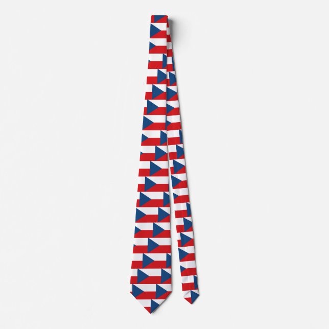 Tie with Flag of Czechia (Front)