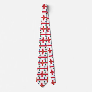 Tie with Flag of Montreal, Canada