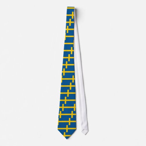 Tie with Flag of Sweden