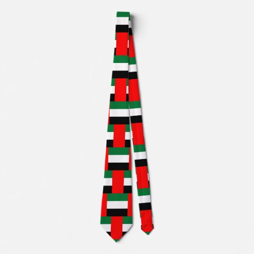 Tie with Flag of United Arab Emirates