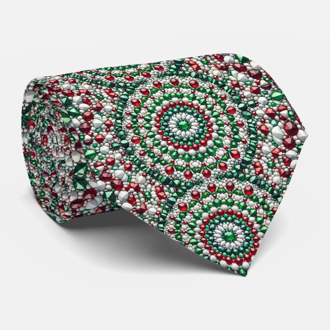 Tie with Italian Colors Design (Rolled)