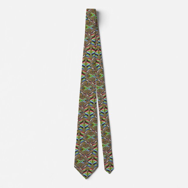 Tie with South African Colors Design (Front)
