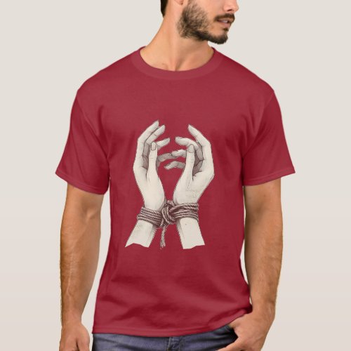 Tied hands shibari T_Shirt