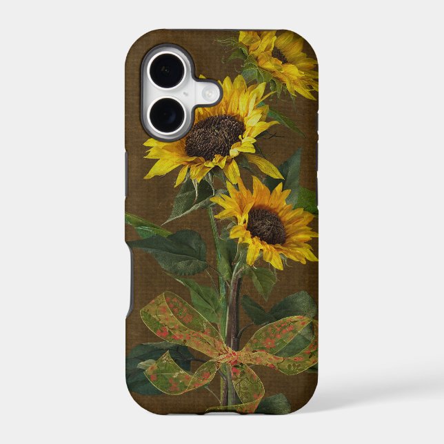 Tied Sunflowers Iphone Case (Back)