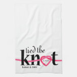 Tied The Knot Personalized Kitchen Towel at Zazzle