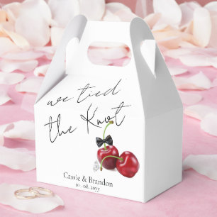 Tied the Knot Wedding Favor Boxes