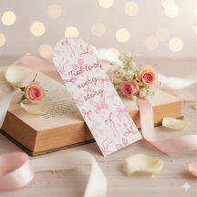 Tied to Every Story Cute Bow Bookmark for Girls &