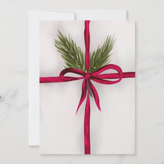 Tied up in a Bow Holiday Card (Front)