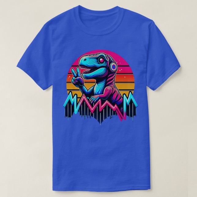 TieDye Dinosaur Hippie Dinosaur 1 T-Shirt (Design Front)