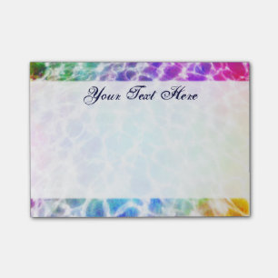 Tiedye Hippie Wavy Rainbow Effect Post-it Notes