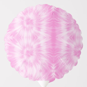 Tiedye Pink Spiral Hippie Tie Dye   Balloon