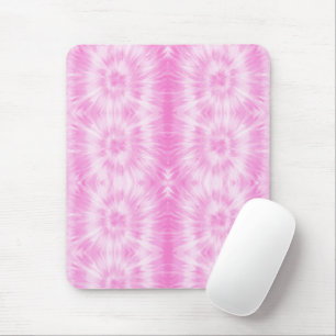 Tiedye Pink Spiral Hippie Tie Dye Mouse Pad