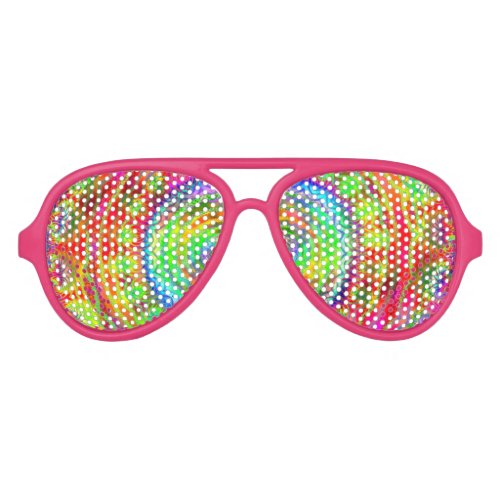 Tiedye Target Aviator Sunglasses