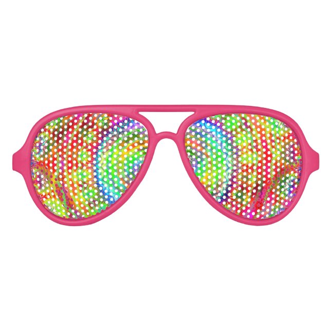 Tiedye Target Aviator Sunglasses (Front)
