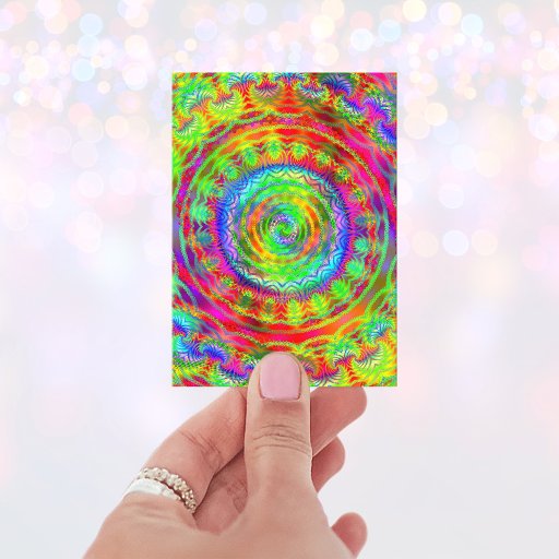 Customizable Tiedye Target Business Cards